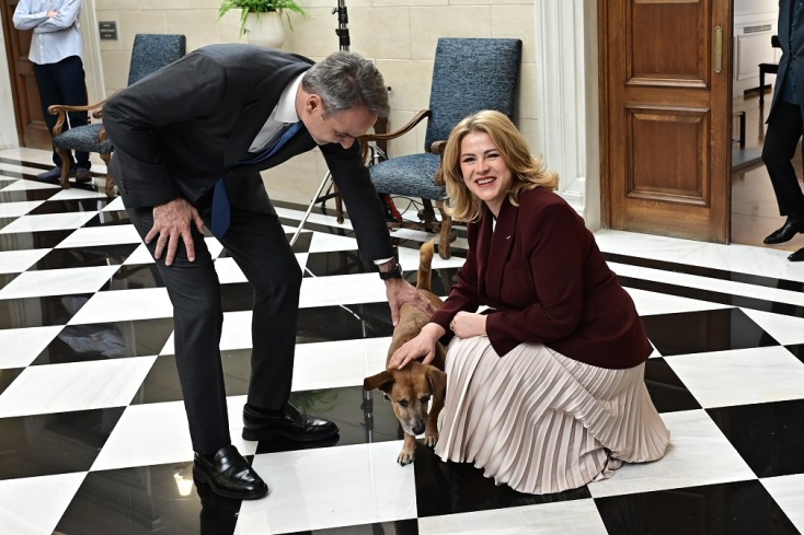 Συνάντηση Μητσοτάκη με τη Λετονή πρωθυπουργό: Εξαιρετική ευκαιρία να ενισχύσουμε τους δεσμούς μας