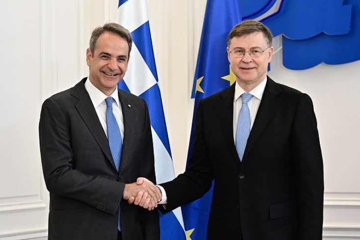 Συνάντηση Μητσοτάκη - Ντομπρόβσκις: Αξιοσημείωτη ανάκαμψη της Ελλάδας από κάθε άποψη 