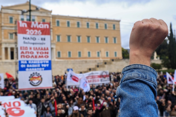 Στιγμιότυπο από τις συγκεντρώσεις στο Σύνταγμα