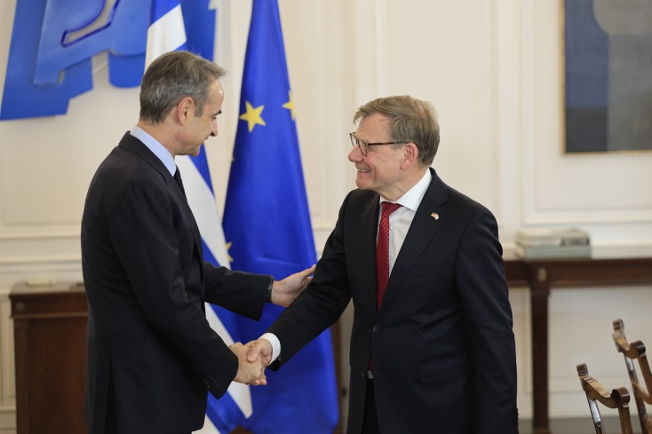 Συνάντηση Μητσοτάκη – Βάντεφουλ: Η Ευρώπη πρέπει να είναι παρούσα στην Μέση Ανατολή 