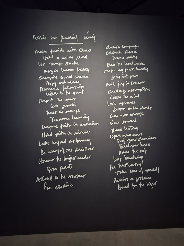 Τίλντα Σουίντον, Notes for a radical living
