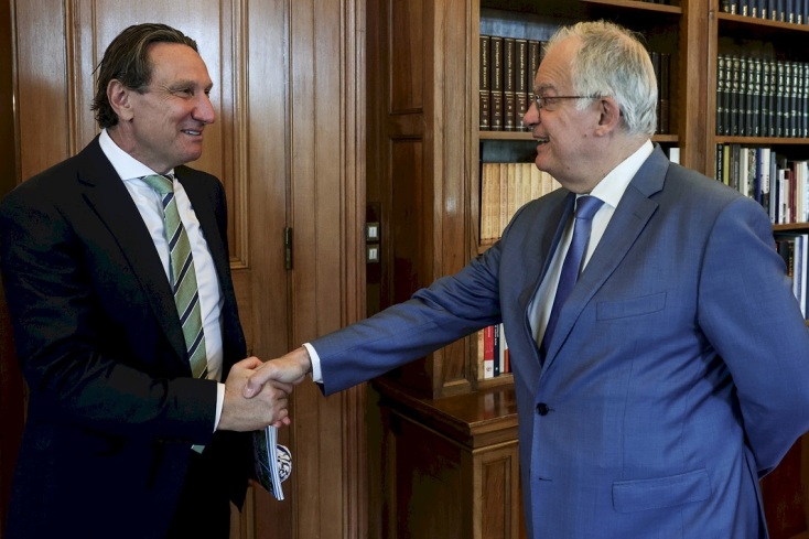Συνάντηση του Τασούλα με τον πρόεδρο της ελληνικής κοινότητας Μελβούρνης και Βικτώριας	