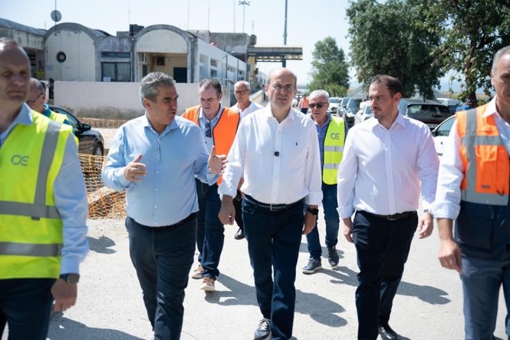 Λάρισα: Εγκαινιάστηκε η νέα γέφυρα του Αλμυρού από Χατζηδάκη και Δήμα