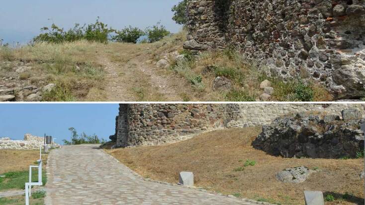 Το Κάστρο των Μογλένων στην Πέλλα πριν και μετά την αποκατάσταση