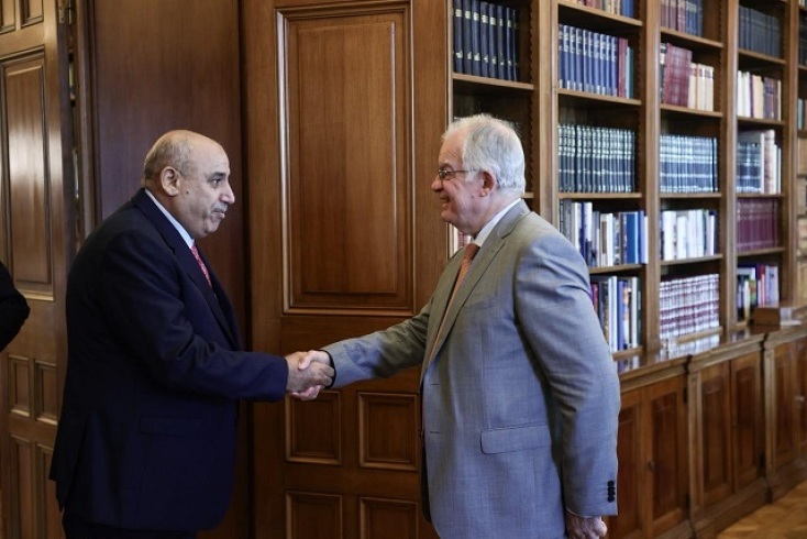Συνάντηση του Πρόεδρου της Δημοκρατίας Κωνσταντίνο Τασούλα με τον πρόεδρο της Βουλής της Ιορδανίας 