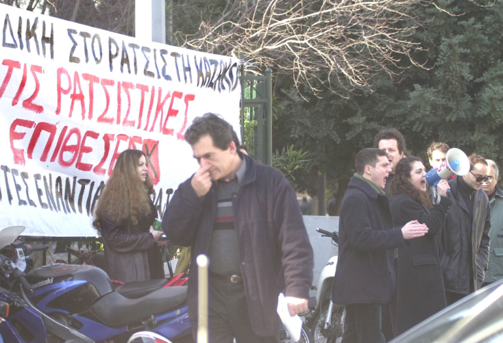 Από τη δίκη του Παντελή Καζάκου και του συνεργού του, Απόστολου Αποστόλου, για τη δολοφονία δύο αλλοδαπών και τον τραυματισμό ακόμη επτά