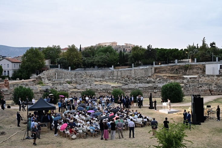Επίσκεψη Μητσοτάκη στον Κεραμεικό για τα εγκαίνια των έργων αναβάθμισης στον αρχαιολογικό χώρο