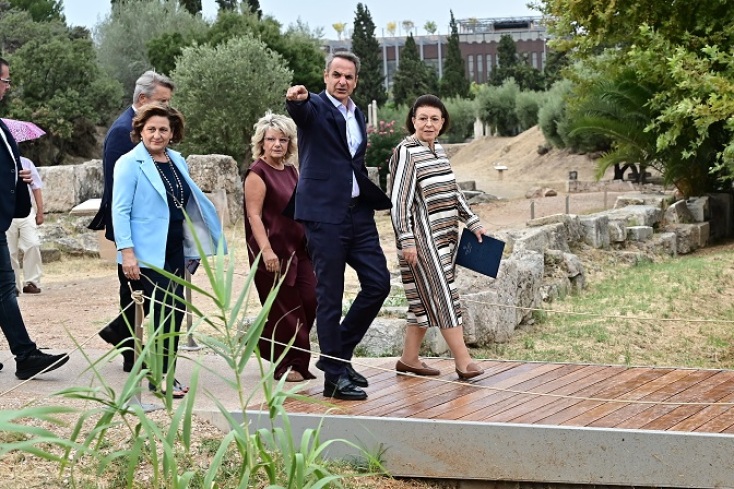 Επίσκεψη Μητσοτάκη στον Κεραμεικό για τα εγκαίνια των έργων αναβάθμισης στον αρχαιολογικό χώρο