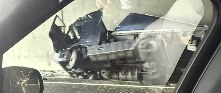 Σοβαρό τροχαίο με νταλίκα στην Εθνική Οδό Αθηνών-Κορίνθου