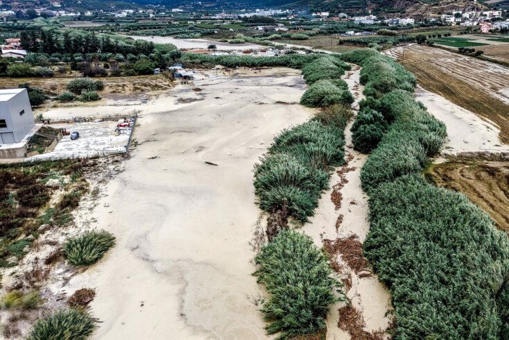 Πλημμύρισαν περιοχές στην Κρήτη από την κακοκαιρία