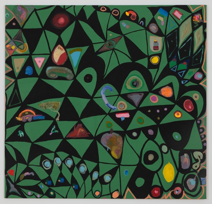 Uman, Rainbow painting-olive green