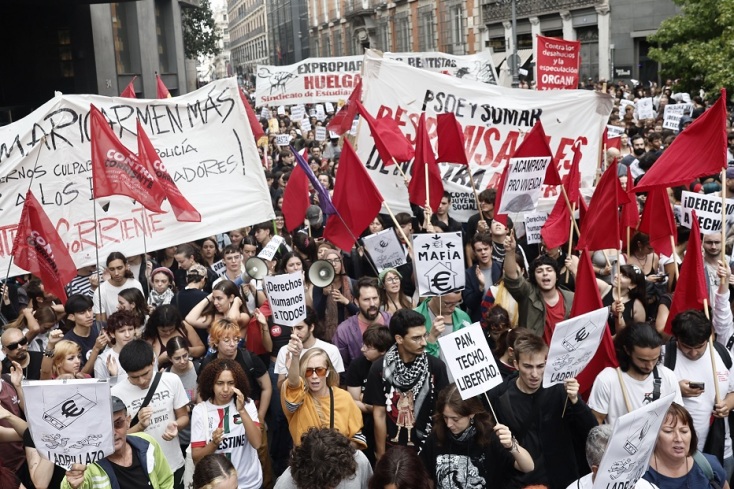 Ισπανία: Έκρηξη οργής για τα ενοίκια - Στους δρόμους οι πολίτες και σενάρια για πρόωρες εκλογές