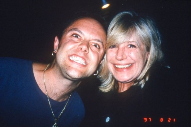 Ο Λαρς Ούλριχ με την Mαριάν Φέιθφουλ