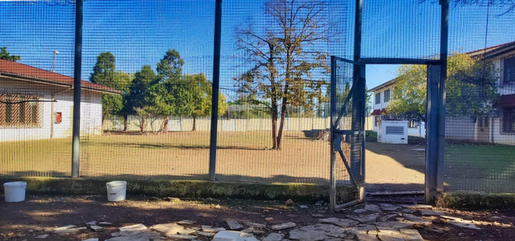 Από τον προαύλιο χώρο των φυλακών