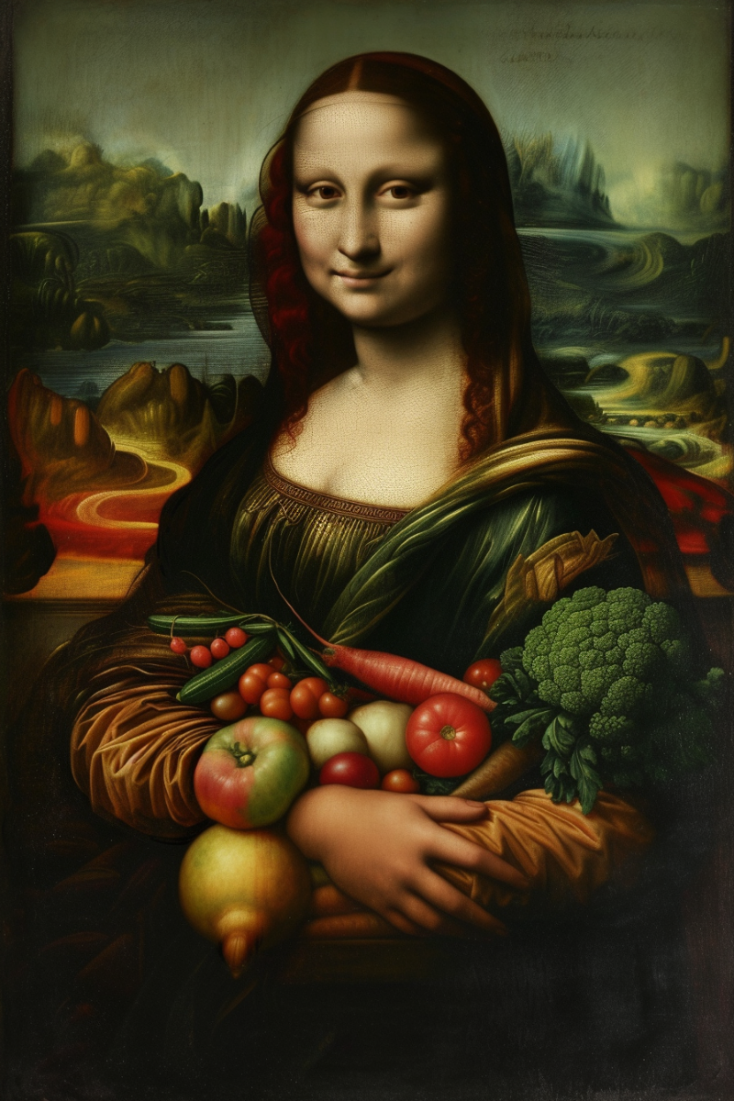 AI image of Mona Lisa