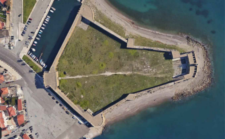 Αεροφωτογραφία του Κάστρου Αντιρρίου