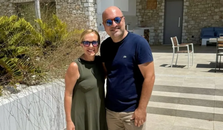 Η Ιταλίδα πρωθυπουργός Τζόρτζια Μελόνι στις διακοπές της στη Ρόδο