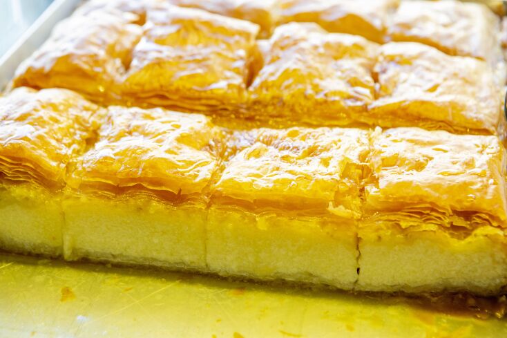 Αθηναϊκό Γαλακτομπούρεκο Τριανταφύλλου