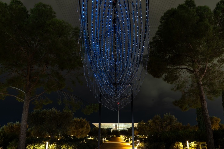 «Whale galaxy», Μεσογειακός Κήπος