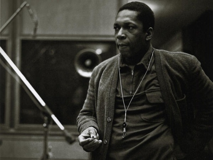 O John Coltrane κατά τη διάρκεια της ηχογράφησης του A Love Supreme, Δεκέμβριος 1964.