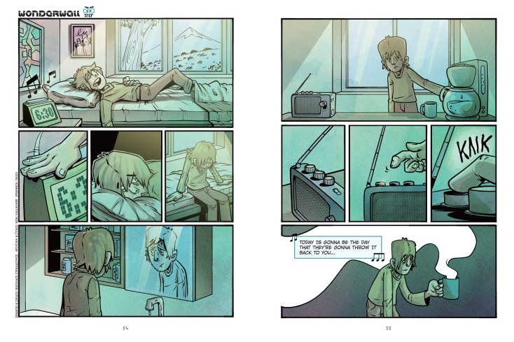 Εικονογράφηση από το κόμικ Μουσικά Καρέ