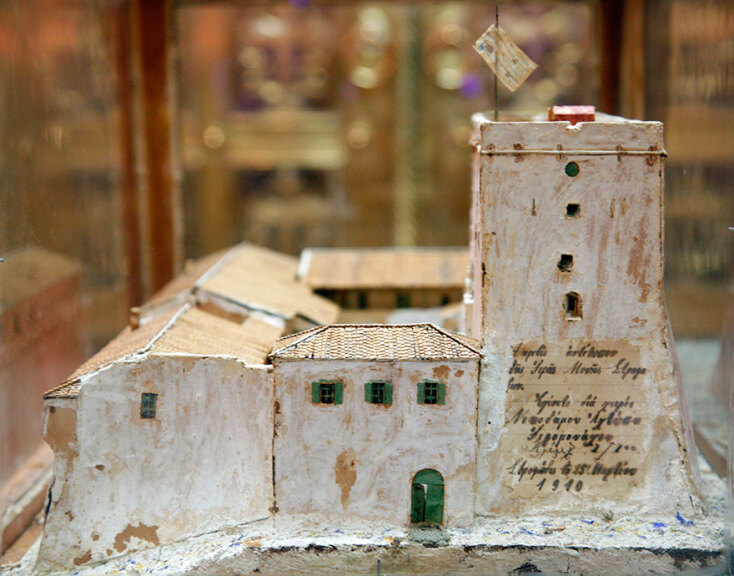 Μακέτα του Καστρομονάστηρου των Στροφάδων,  1910
