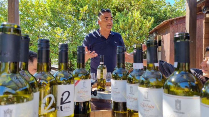 Ο Πέτρος Μαρκαντωνάτος από το οινοποιείο Gentilini