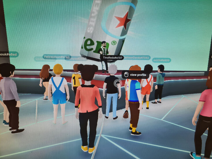 Avatars στην παρουσίαση της Heineken® Silver στην ψηφιακή πλατφόρμα Decentreland