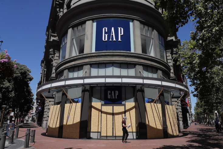 Ενα κλειστό κατάστημα GAP εξ αιτίας του κορωνοιού στο Σαν Φρανσίσκο 