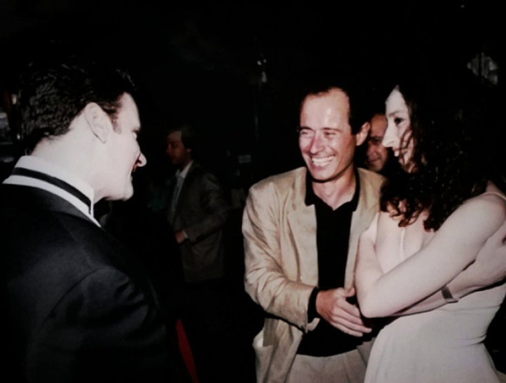 Γιώργος Πιτσιλής και Άννα Σκουλικίδου στο γάμο του Brian (τότε ιδιοκτήτης του Party)