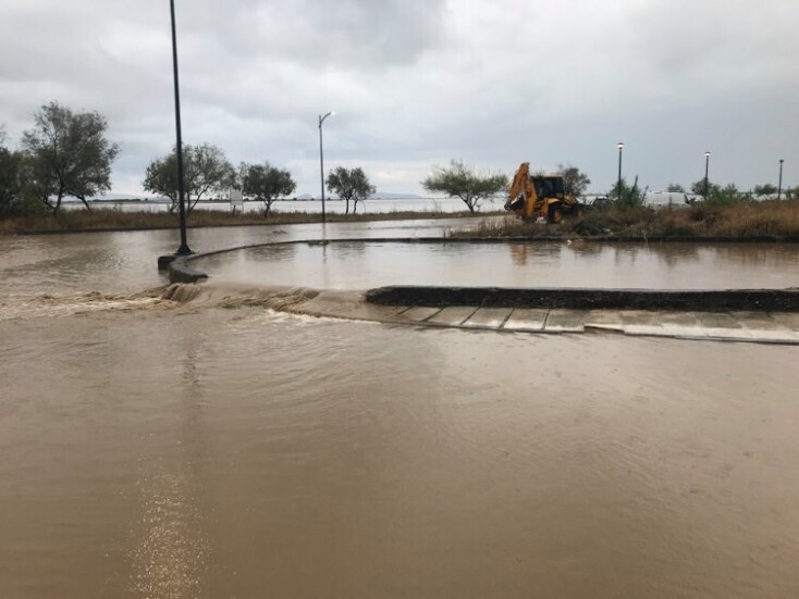 Έντονα προβλήματα λόγω «Μπάλλου» και στο Μεσολόγγι