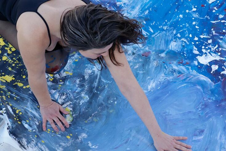 Η ζωγράφος Μαίρη Στεφάνου