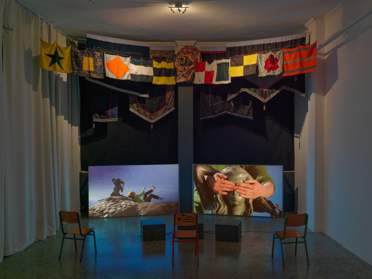 Chto Delat, It did not happen with us yet, Safe Haven, 2016, dur. 36’ 24”, video,  installation view, 2020