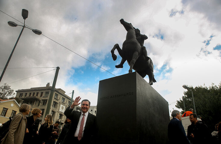 Αποκαλυπτήρια για το άγαλμα του Μεγάλου Αλεξάνδρου