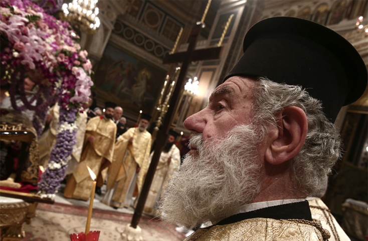 Επιτάφιος στη Μητρόπολη Αθηνών 