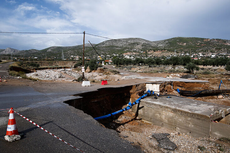 ΚΑΤΑΣΤΡΟΦΕΣ ΣΤΗΝ ΠΑΛΑΙΑ Ε.Ο. ΕΛΕΥΣΙΝΑΣ - ΝΕΑΣ ΠΕΡΑΜΟΥ