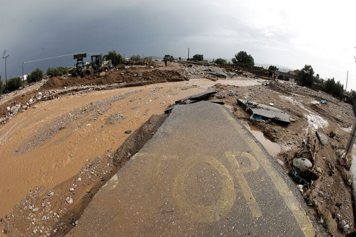 ΚΑΤΑΣΤΡΟΦΕΣ ΣΤΗΝ ΠΑΛΑΙΑ Ε.Ο. ΕΛΕΥΣΙΝΑΣ - ΝΕΑΣ ΠΕΡΑΜΟΥ
