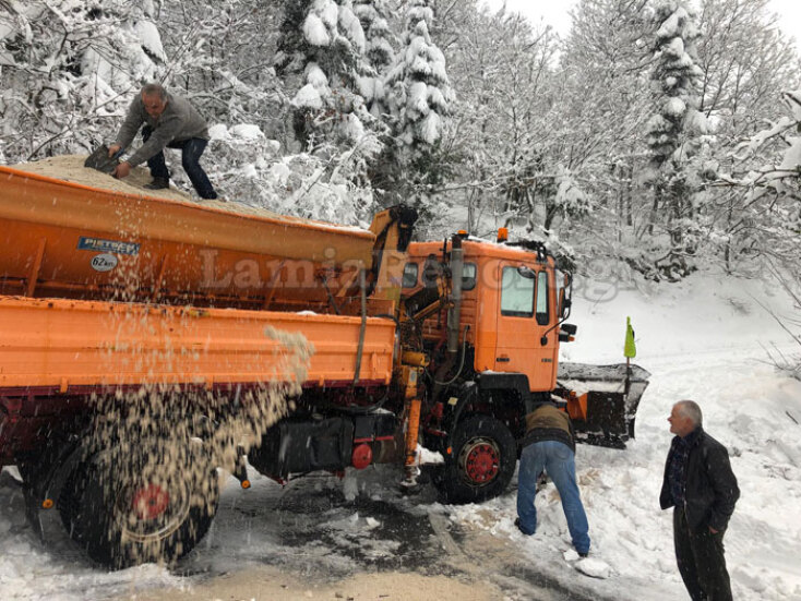 Χιόνια στη Φθιώτιδα