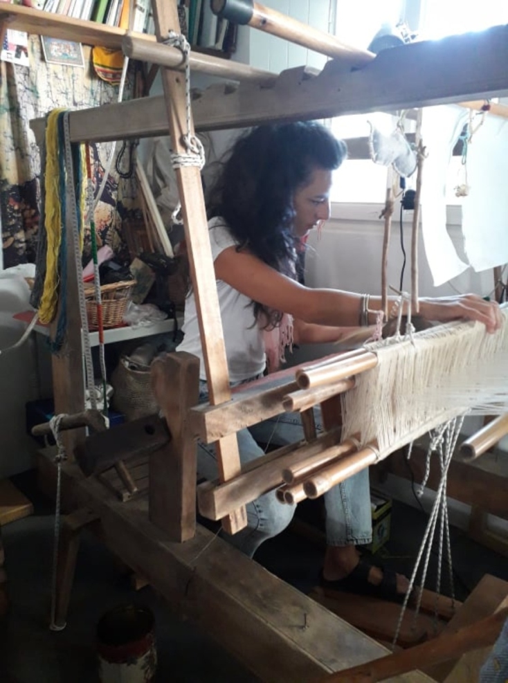 H Πλουμίτσα στον αργαλειό