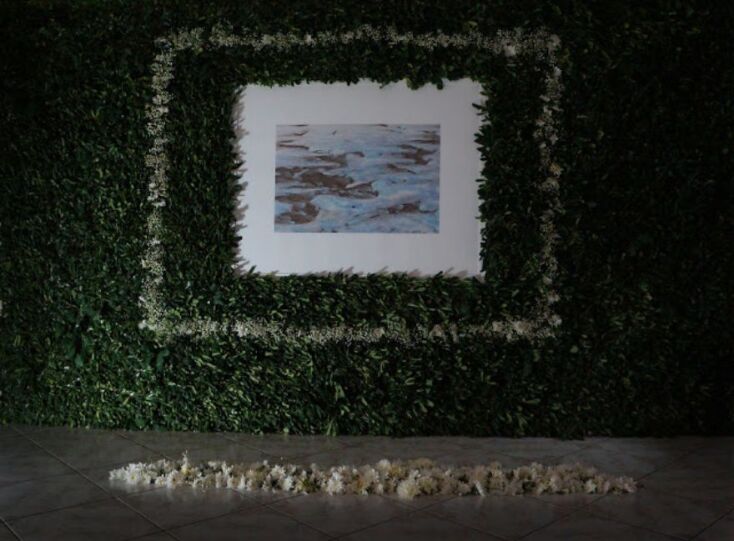 Ηλέκτρα Μάιπα - “If happiness was not a permanent goal”. Installation, Digital Collage and Flowers, 2016