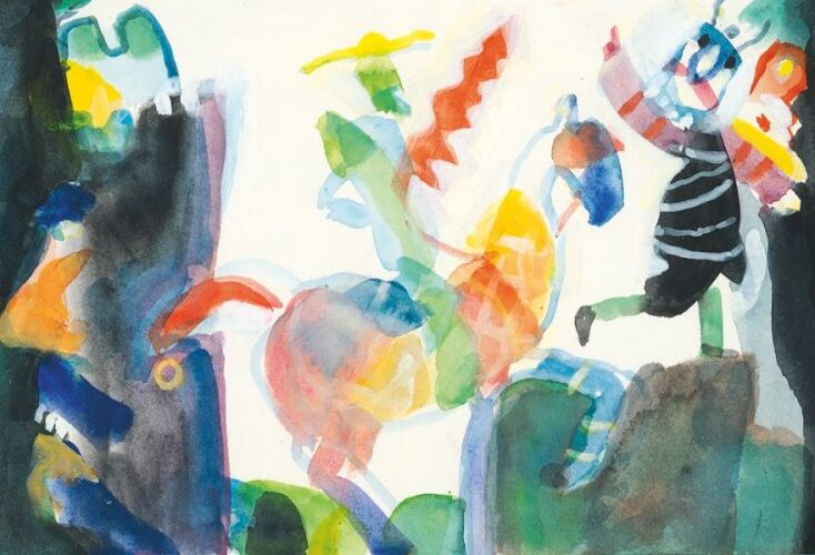 Έργο του Αλέξη Κυριτσόπουλου για την έκθεση «Οι φαντασίες του Δον Κιχώτη» στην Γκαλερί Σκουφά