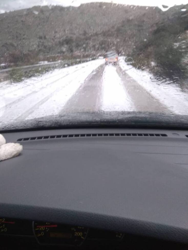 Χαλάζι στον Αστακό 