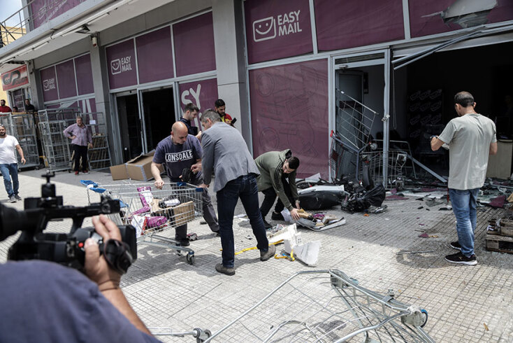 Τροχαίο  στην οδό Πειραιώς © EUROKINISSI / ΓΙΑΝΝΗΣ ΠΑΝΑΓΟΠΟΥΛΟΣ