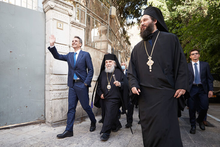 Σε Πανάγιο Τάφο και Πατριαρχείο Ιεροσολύμων ο Μητσοτάκης © ΓΡΑΦΕΙΟ ΤΥΠΟΥ ΠΡΩΘΥΠΟΥΡΓΟΥ / ΠΑΠΑΜΗΤΣΟΣ ΔΗΜΗΤΡΗΣ