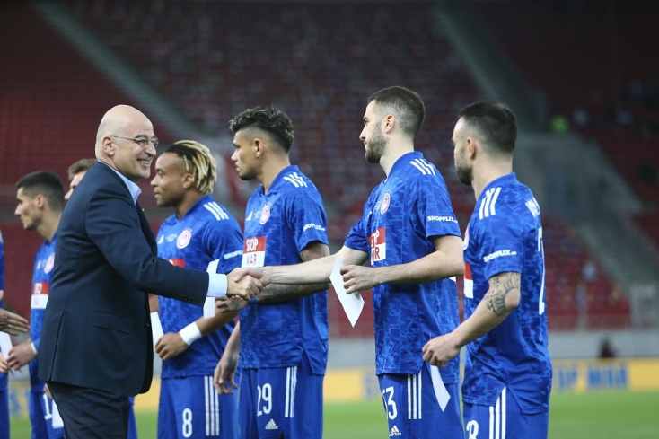 [351883] FOOTBALL FOR PEACE STOP WAR IN UKRAINE / ΦΙΛΙΚΟΣ ΑΓΩΝΑΣ / ΟΣΦΠ - ΣΑΧΤΑΡ (ΝΕΚΤΑΡΙΑ ΜΠΑΛΩΜΑΤΙΝΗ / EUROKINISSI)