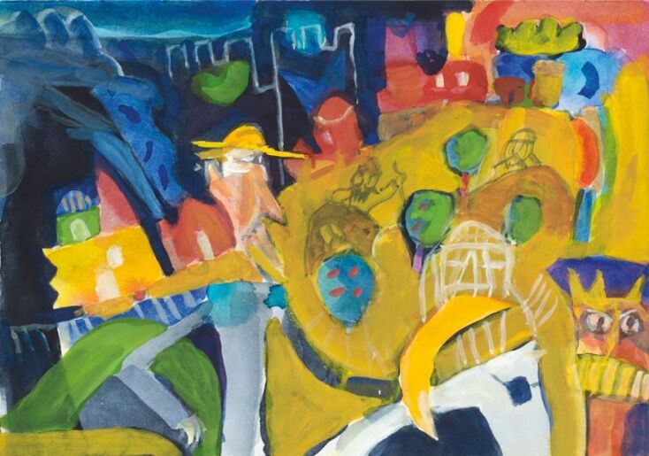 Έργο του Αλέξη Κυριτσόπουλου για την έκθεση «Οι φαντασίες του Δον Κιχώτη» στην Γκαλερί Σκουφά