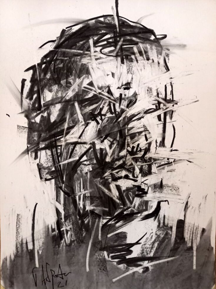 Αυτοπροσωπογραφία του Γιώργου Ανδρούτσου. 