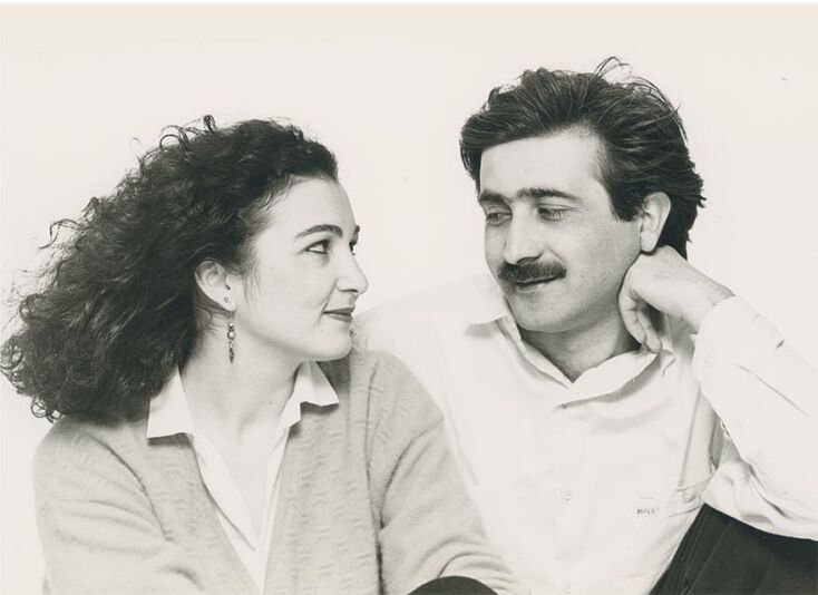 Ο Λάκης Λαζόπουλος με τη γυναίκα του, Τασούλα