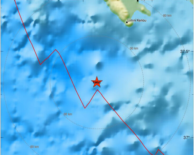 Το επίκεντρο του σεισμού