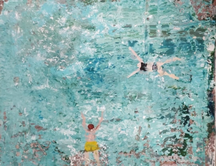 #menoumespiti με την Athens Voice:  Ο εικαστικός Σωτήριος Αντωνιάδης μέσω κορωνοϊού μένοντας μέσα μετέφερε το εργαστήριο του στο σπίτι και έτσι γεννήθηκε η σειρά «Τα» του Νερού